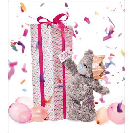 Giant Birthday Present Me to You Bear Card £1.89